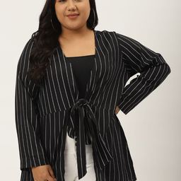 theRebelinme Women Striped Party Tie-Up Shrug-picture-46