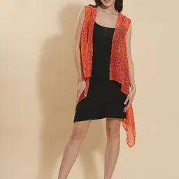 Fashfun Abstract Printed Open Front Shrug image 4