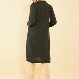 Soch Geometric Self Design Acrylic Open-Front Longline Shrug image 2