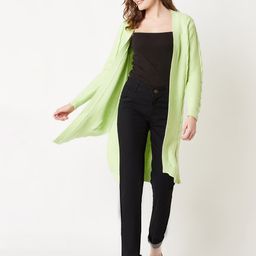 Miramor Self Design Open Front Longline Shrug image 2
