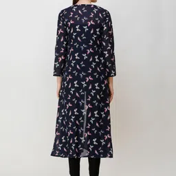 MINOS Conversational Printed Longline Open Front Shrug image 5