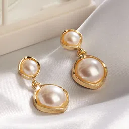 TOKYO TALKIES X rubans FASHION ACCESSORIES Set of 2 Gold & Silver-Plated Drop Earrings-12