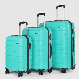 Teakwood Leathers India Set of 3 360-Degree Rotation Hard Sided Trolley Bag-191L-32