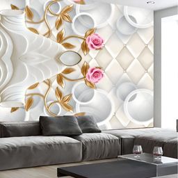 Aura Pink & White Printed Self-Adhesive Wall Sicker-picture-24