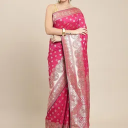 Royal Rajgharana Saree Ethnic Motif Woven Design Pure Silk Banarasi Sarees-54