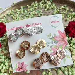 Choko Girls Set of 6 Embellished Alligator Hair Clip-16