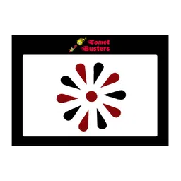 Comet Busters 11 Pcs Reusable Designer Bindis - Black & Maroon image 1
