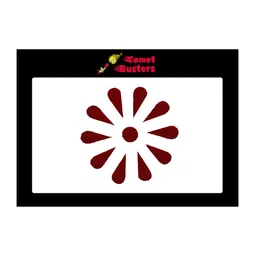 Comet Busters 11 Pcs Reusable Designer Bindis - Maroon image 1