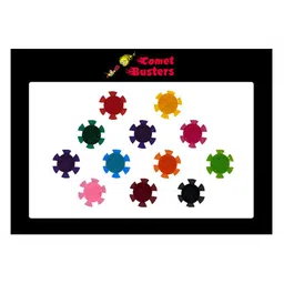 Comet Busters 12 Pcs Reusable Designer Bindis - Multicoloured image 2
