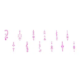 Comet Busters 12 Pcs Reusable Designer Bindis - Pink image 2