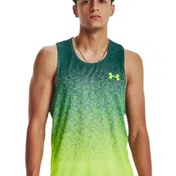 UNDER ARMOUR Abstract Printed RUSH Cicada Singlet T-Shirt-image-36