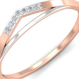 KUBERBOX 18 KT Zola's Rose Gold Ring Diamond 1.04 gm-image-3