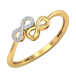 KUBERBOX 18KT Gold Diamond Studded Ring-1.19gm-image-83