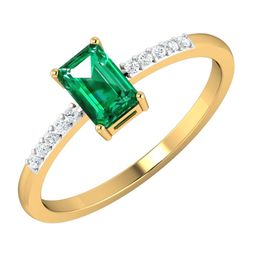 KUBERBOX 18KT Gold Diamond Studded Ring-1.44gm-image-74
