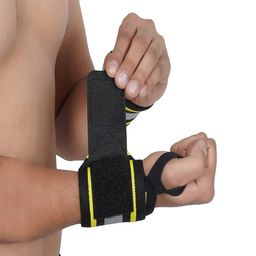 Arrowmax Wrist Band with Thumb Loop for Wrist Support,  Black  Free Size  image 4