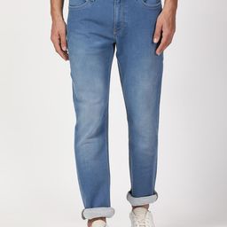 Lee Men Blue Bruce Skinny Fit Heavy Fade Stretchable Jeans-picture-35