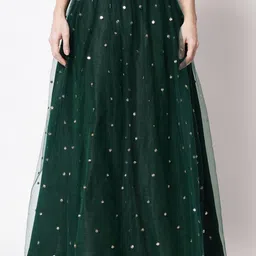 studio rasa Embroidered Flared Skirt-image-96