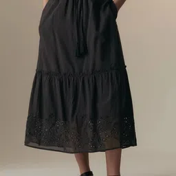 Marks & Spencer Tiered Flared Midi Skirt-image-42