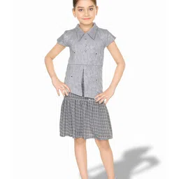 BAESD Girls Printed Top with Skirt-image-61