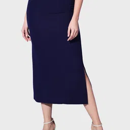 BUY NEW TREND Side Slit Midi Pencil Skirts-picture-17