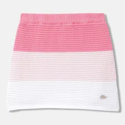 ELLE Girls Colourblocked Pure Cotton Mini Skirt-image-14
