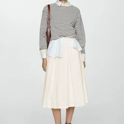 StyleCast x Revolte Women Pleated Flared Midi Skirt-image-19