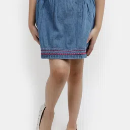 V-Mart Girl A-Line Denim Skirt-picture-54