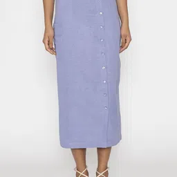 Contemponari Straight Midi Skirt-image-0