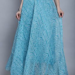 SOUNDARYA Printed Flared Maxi Skirts-picture-37