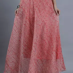 SOUNDARYA Printed A-Line Maxi Skirt-picture-34
