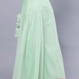 Frolic Rolic Sheer Net Flared Maxi Skirt image 5