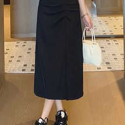 StyleCast Women Mid Rise Straight Midi Skirts-image-90