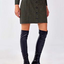 COVER STORY Checked Straight Skirt-image-85