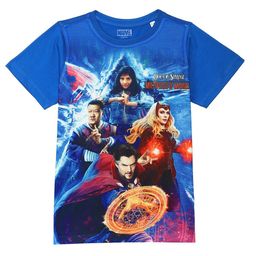 Marvel by Wear Your Mind Boys Blue Printed T-shirt-image-98
