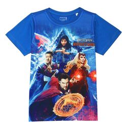 Marvel by Wear Your Mind Boys Blue Printed T-shirt-image-97