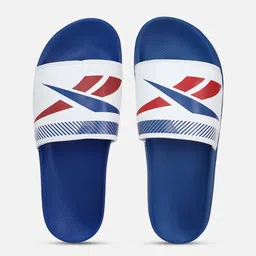 Reebok Men Berlin Brand Logo Printed Sliders-image-2