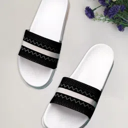 Pampy Angel Men Striped Rubber Sliders-picture-39