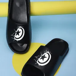Pampy Angel Men Printed Rubber Sliders Flip Flops-picture-57