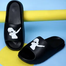 Pampy Angel Men Printed Rubber Sliders Flip Flops-picture-35