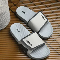 HRX by Hrithik Roshan Men Grey Sliders-picture-14