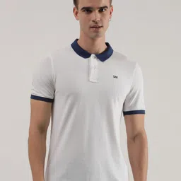 Lee Polo Collar Slim Fit Cotton T-shirt-image-14