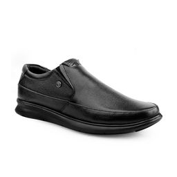 bacca bucci Men Textured Leather Formal Slip-On Shoes-image-77