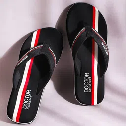 DOCTOR EXTRA SOFT Men Arrow Striped Orthopedic Thong Flip-Flops-7