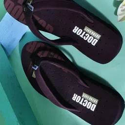 DOCTOR EXTRA SOFT Men Printed Orthopedic Non-Slip Thong Flip-Flops-image-36