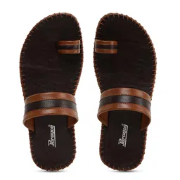 Paragon Men Brown Tan Slip-on Comfort Sandals-image-33