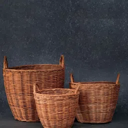 Peepul Tree Brown Woven Design Indoor Planter-38