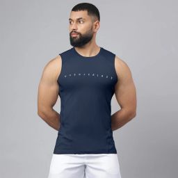 MuscleBlaze Air Tech Compression MuscleTank,  Small  Navy -image-24