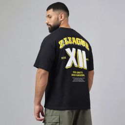 MuscleBlaze Z-League T-Shirt,  Small  Black -image-80