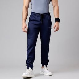 MuscleBlaze Squat-Proof Jogger,  Navy Blue  Small -image-94