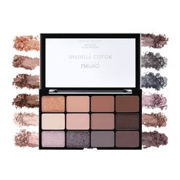LN PRO London Infinity Color Matte & Shimmer Eyeshadow Palette - Smoky Quartz 104-4